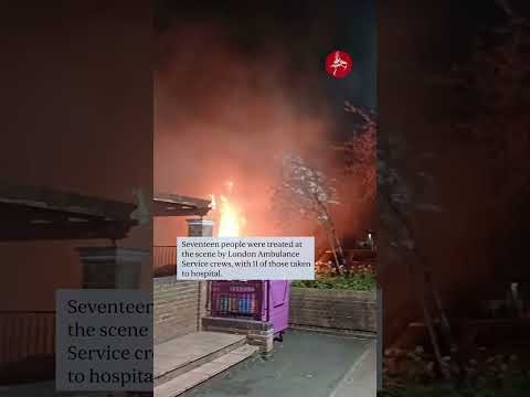 Terrifying moment fire &#039;caused by e-bike&#039; rips through Bethnal Green flats as residents cry for help
