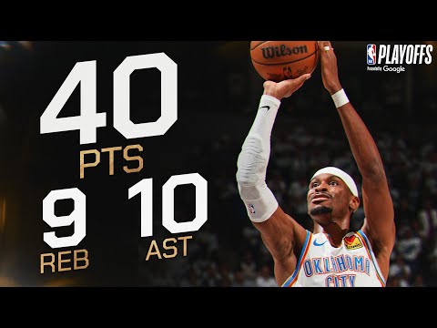 SGA&#039;s Playoff Career-High 40 PTS vs Timberwolves | May 26, 2025