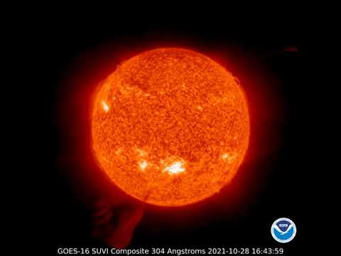 Solar Flare detected by GOES Solar Ultraviolet Imager (SUVI) telescope