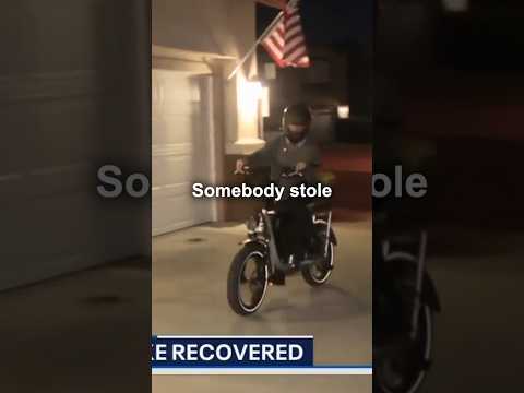 Police are upset over this stolen ebike recovered with an Airtag @Foxla