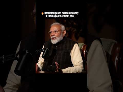 🔥 Real intelligence exist abundantly in India’s youth &amp; talent pool - PM Modi! #ai
