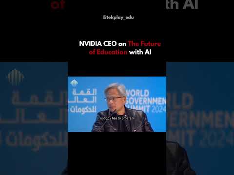 NVIDIA CEO on The Future of Education with AI