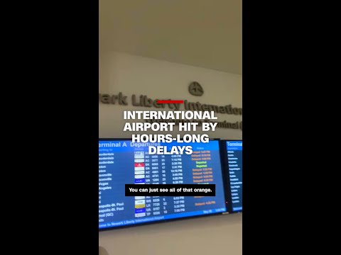 Inside Newark&#039;s Terminal B as hundreds of flights delayed