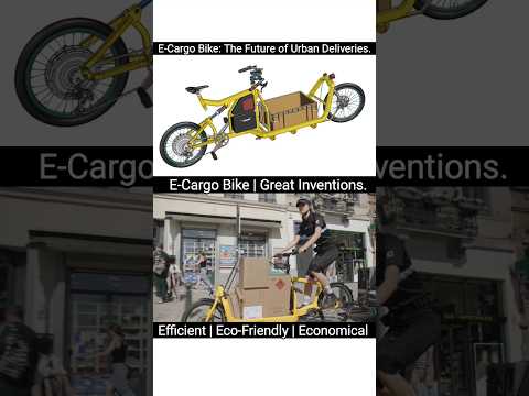 Exploring the E-Cargo Bike: A Game Changer for Urban Deliveries #inovation #engineering #automobile