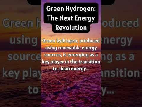 Green Hydrogen: The Next Energy Revolution #shorts