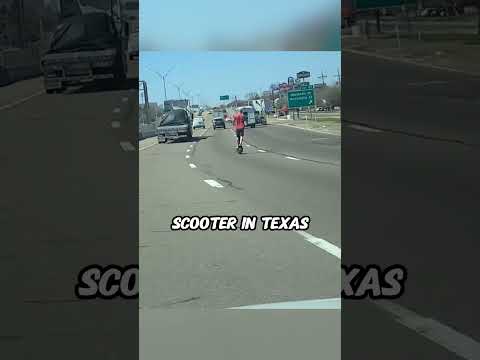 Man On Electric scooter going 65 MPH on a Highway 😲