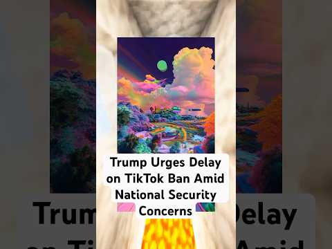 Trump Urges Delay on TikTok Ban Amid National Security Concerns