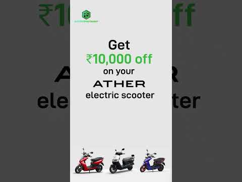 Big Savings Alert!Get a flat ₹10,000 OFF on your Ather electric scooter under the PM E-Drive Scheme.