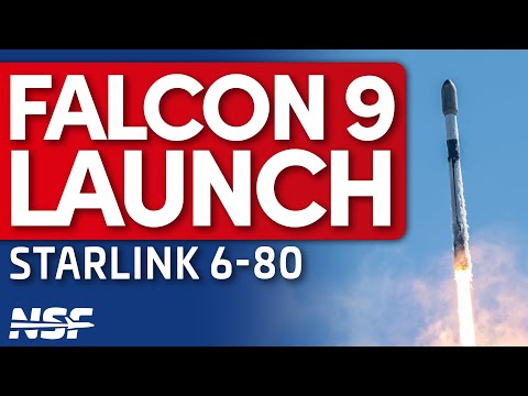 🚀 SpaceX Falcon 9 Launches Starlink Group 6-80