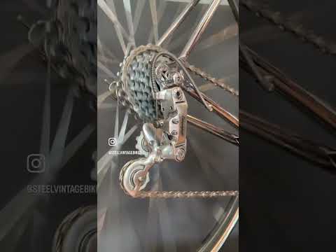 The Campagnolo C-Record Groupset was famed for its smooth and aerodynamical shapes.