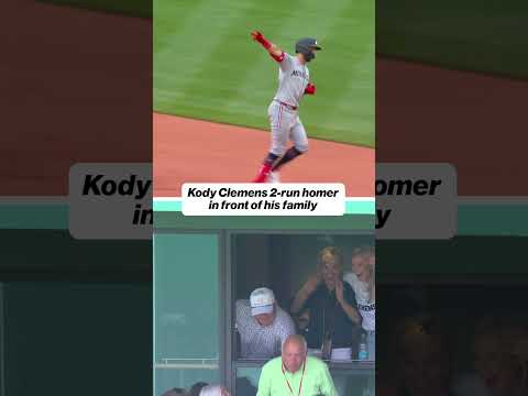 Kody Clemens hits HR in front of dad 😢 #Twins #Clemons #HR