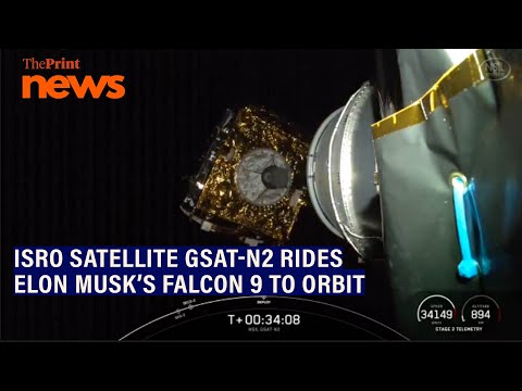 ISRO satellite GSAT-N2 rides Elon Musk’s Falcon 9 to orbit, SpaceX’s 1st launch for India
