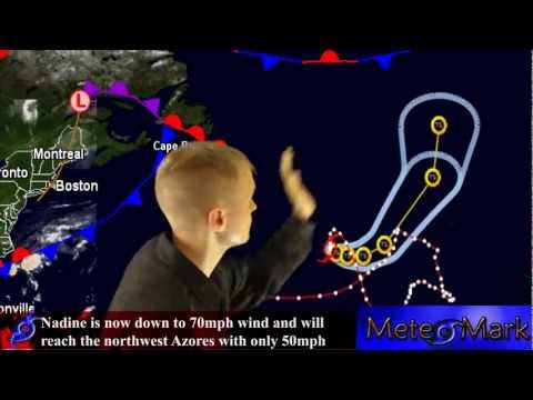 Tropical Storm Nadine Targets Azores, US East Coast Storm 10/1/2012