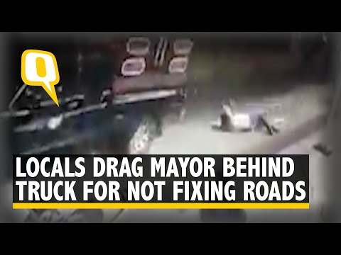 Mexico City Residents Drag Mayor Behind Truck For Not Fixing Roads | The Quint