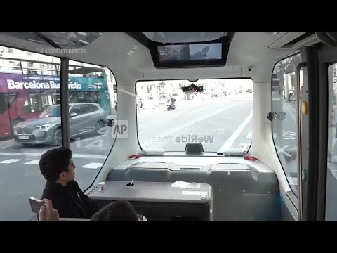 Driverless ‘bus of the future’ is tested in Barcelona