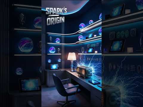 Neon City Chronicles: The Dawn of Tech Titan Part 1: Tech Titan Origins - The Power Surge #shorts