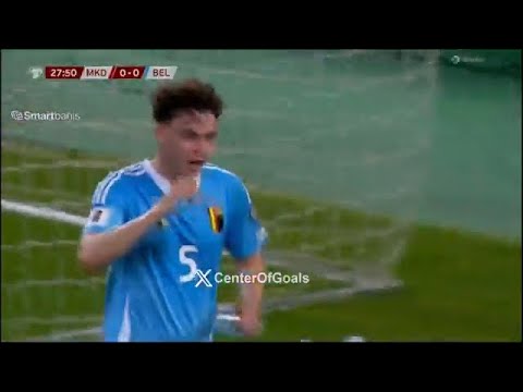 Maxim De Cuyper Goal | North Macedonia vs Belgium 0-1 Highlights | European Qualifiers 2026
