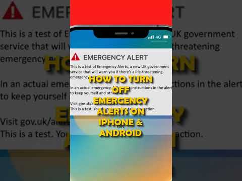 How To Turn Off The Emergency Alert Alarm on your Android or iPhone?