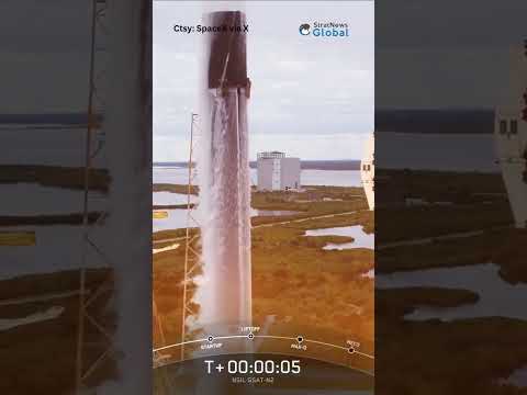 SpaceX&#039;s Falcon 9 rocket successfully launches GSAT-N2 #satellite | #shorts #isro #space #elonmusk