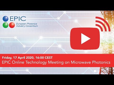 EPIC Online Technology Meeting on Microwave Photonics