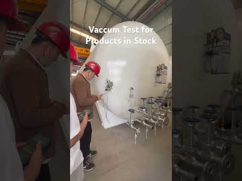 Daily Vacuum Test for cryogenic tank in stock