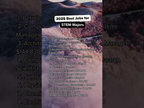 2025 Best Jobs for STEM Majors