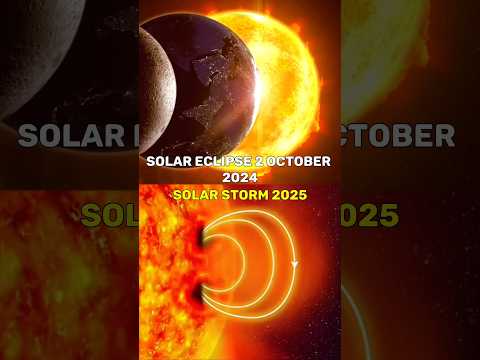 Solar eclipse vs solar storm #earth