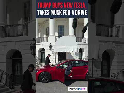 Trump Buys New Tesla, Takes Musk For A Drive
