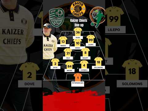 Kaizer Chiefs starting line up vs Orlando Pirates in the Nedbank Cup final #keyonayarona #kaizer