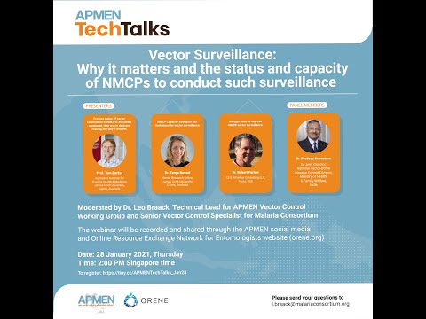 Vector Surveillance: Why it matters and the status &amp; capacity of NMCPs to conduct such surveillance