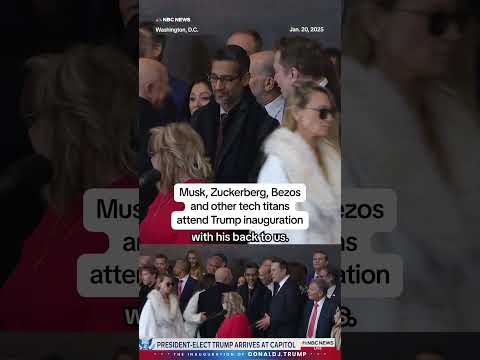 Musk, Zuckerberg, Bezos and other tech titans attend Trump inauguration