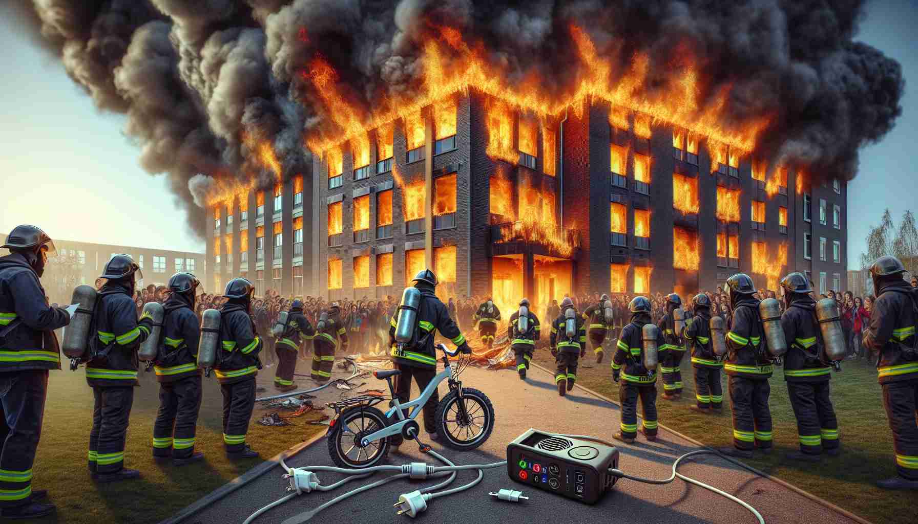 Fire Alert! E-bike Charger Sparks Blaze in Student Housing Fire Alert! E-bike Charger Sparks Blaze in Student Housing