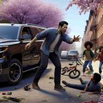 Shocking Act of Aggression: Man Threatens Kids with SUV