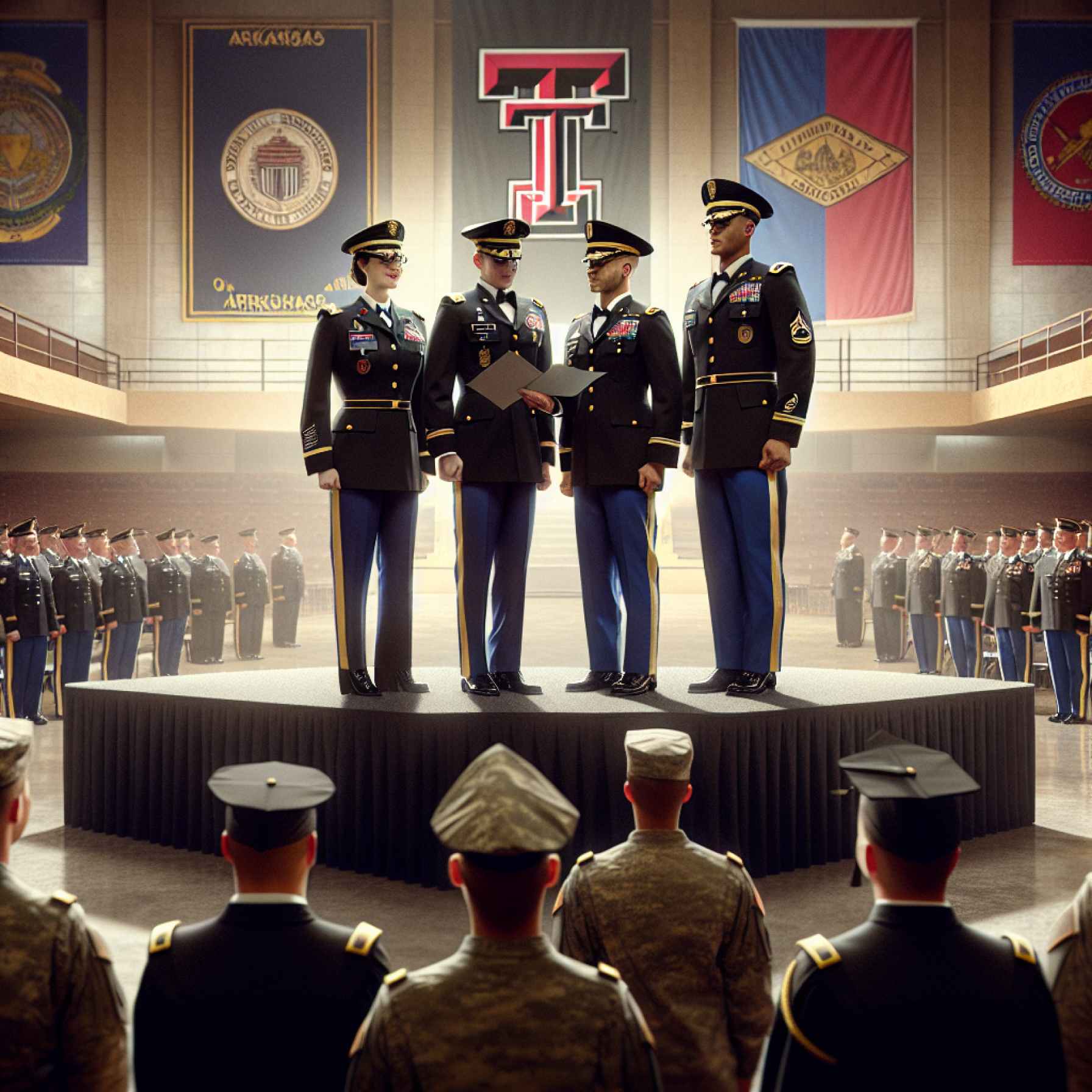 The Day Three Graduates Transformed into Leaders: A Closer Look at Arkansas Tech's Latest ROTC Commissioning 