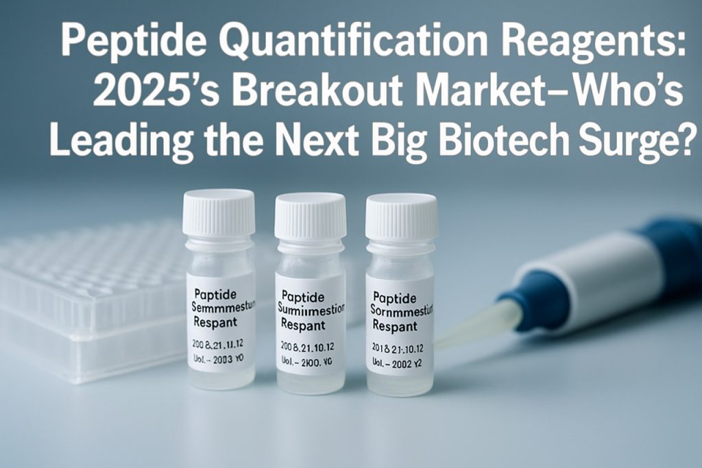 Peptide Quantification Reagents: 2025’s Breakout Market—Who’s Leading the Next Big Biotech Surge? Peptide Quantification Reagents: 2025’s Breakout Market—Who’s Leading the Next Big Biotech Surge?