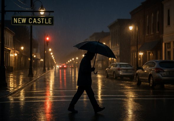 A Night of Rain: What the Forecast Means for New Castle Residents This Evening