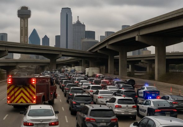 Dallas Commute Grinds to a Halt After Shocking Tragedy at Major Interchange