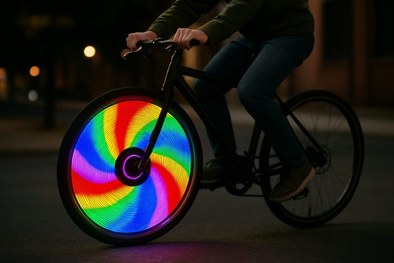 SpokePOV: Transform Your Bike Wheels with Dazzling LED Visuals