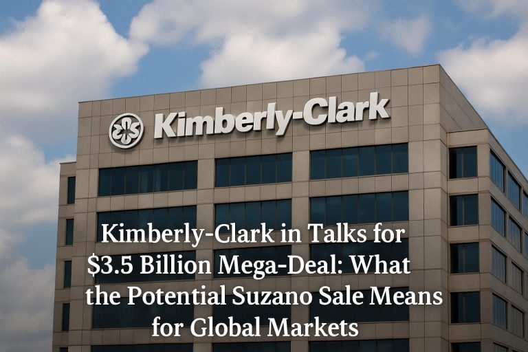 Kimberly-Clark in Onderhandelingen voor $3,5 Miljard Mega-Deal: Wat de Potentiële Suzano Verkoop Betekent voor de Wereldmarkten 