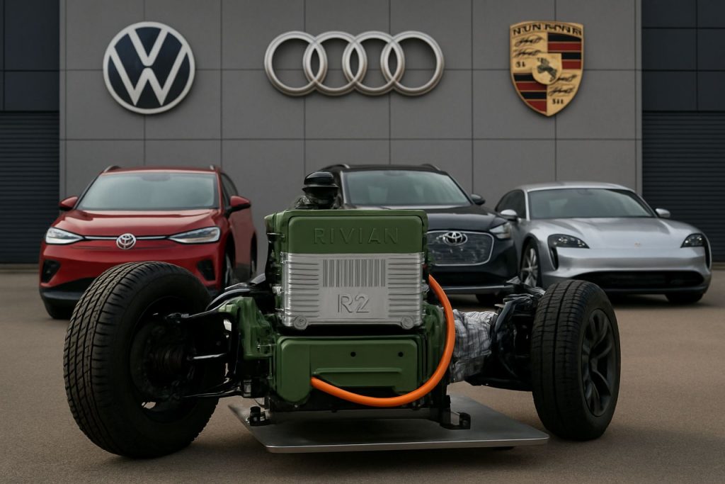 Rivian’s Game-Changer: How Its R2 Tech Will Power Every Volkswagen, Audi, and Porsche EV Rivian’s Game-Changer: How Its R2 Tech Will Power Every Volkswagen, Audi, and Porsche EV