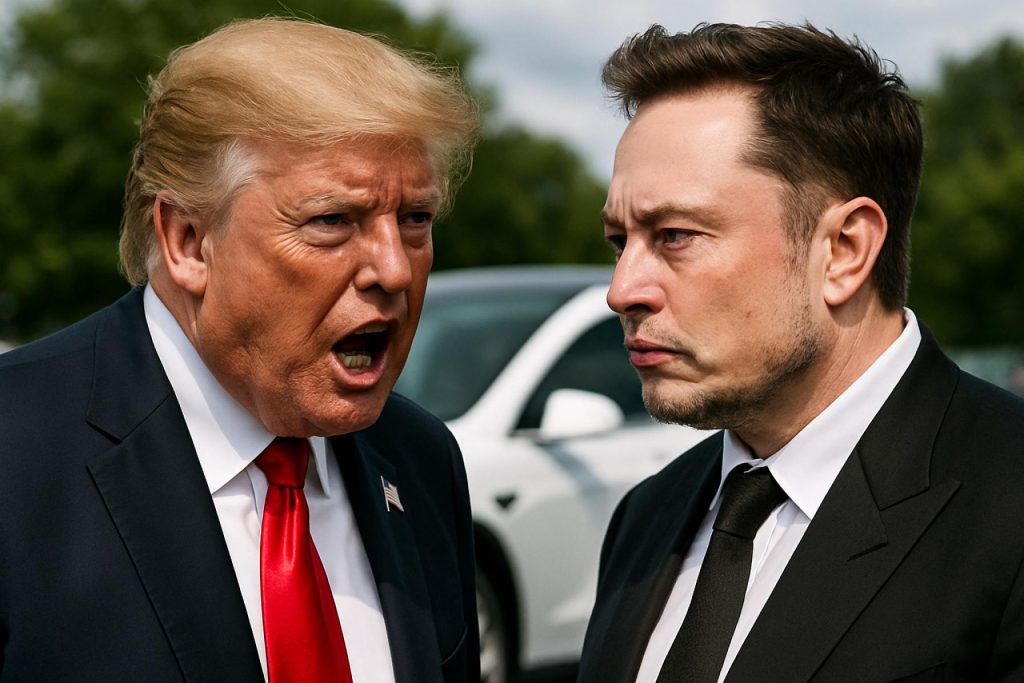 Trump-Musk Feud Explodes Over EV Mandate Myths: What’s Really at Stake for Tesla? Trump-Musk Feud Explodes Over EV Mandate Myths: What’s Really at Stake for Tesla?