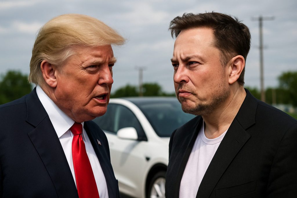 Trump and Musk’s Explosive Feud: How Electric Vehicles Sparked America’s Biggest Power Clash of 2025 Trump and Musk’s Explosive Feud: How Electric Vehicles Sparked America’s Biggest Power Clash of 2025